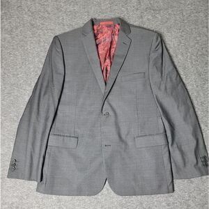 Ted Baker Endurance Modern Fit Suit 'Lovely Whistle' Mens Size 44R Gray Wool Goo